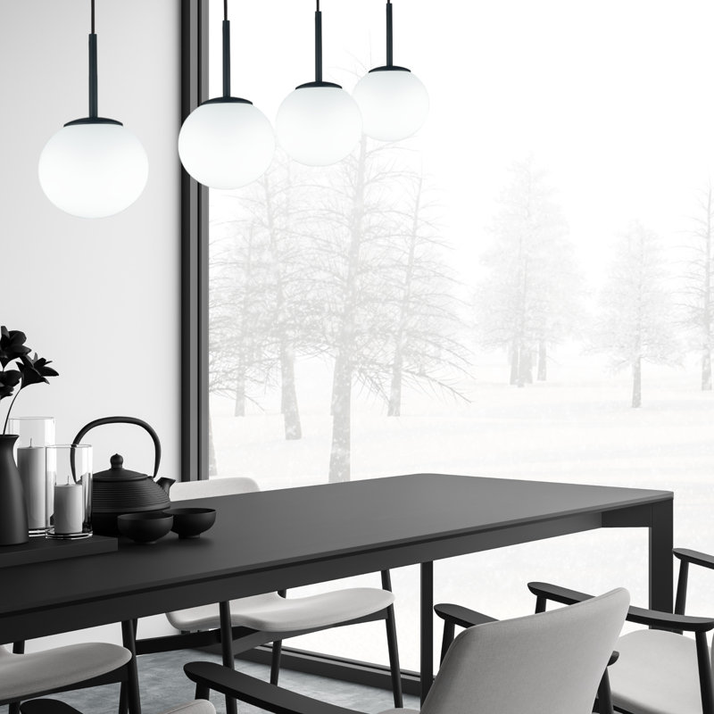 Bosie - Light Matte Black Pendant, 4