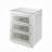 Merrick Mirrored Nightstand with 3 Drawers