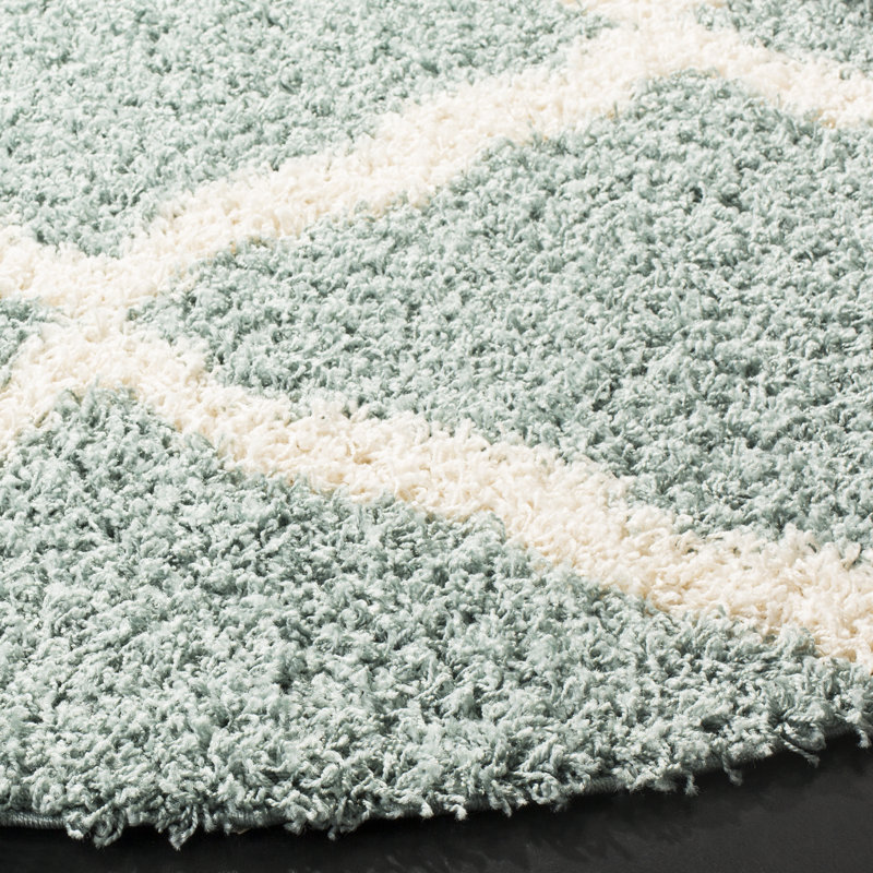 Wigley Sgd-Dallas Shag Performance Geometric Rug, Square 6'