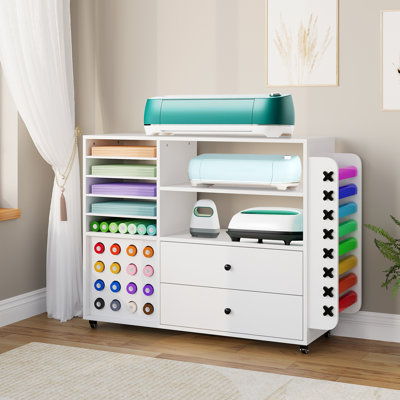 21.5cm H x 106cm W AV Cart
