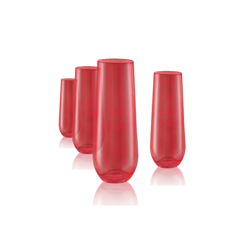 Mchaney 12oz. Handmade Flute Set, Ruby