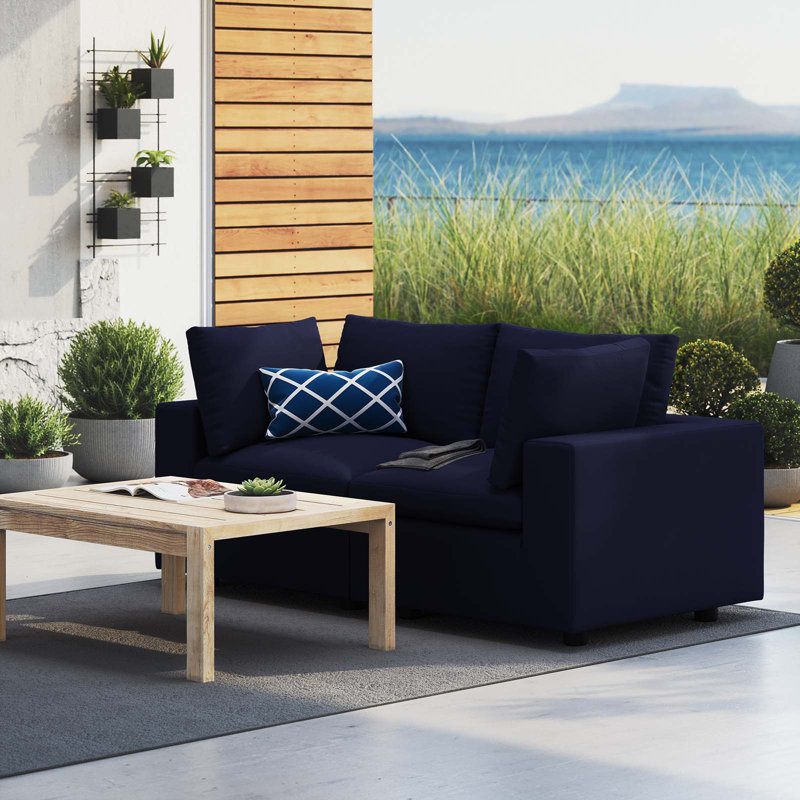 Causeuse d'extérieur Commix Sunbrella, Sunbrella® bleu marine, Bleu marine