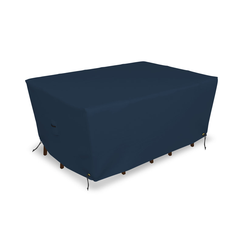 Rectangular Outdoor Dining Table and Chair Cover for Patio Furniture with Air Vent & Drawstrings, Water-Resistant, UV & Tear Resistant Patio Furniture Cover
