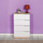 Commode à 4 tiroirs 21,65 po Carabooda