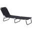 Chaise longue d'extérieur pliante avec dossier inclinable