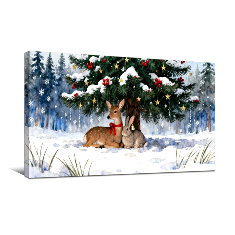 Arbre de Noël Christmas Snowy, H 16 po x l 32 po