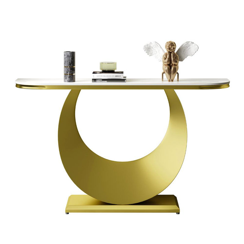 Samha 47.24'' Faux Marble Top Console Table