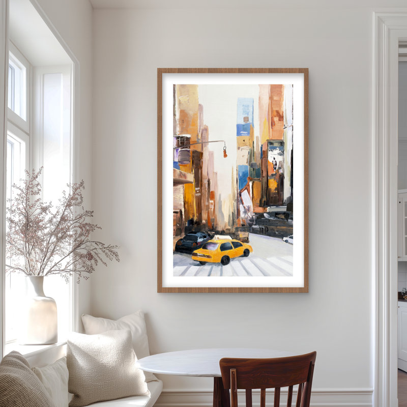 N-y Early in the Morning - Cities Office Framed Matted Print