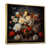 Toile avec cadre flottant or
