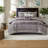 Luxurious Purple Jacquard Bedding Sets Cal King