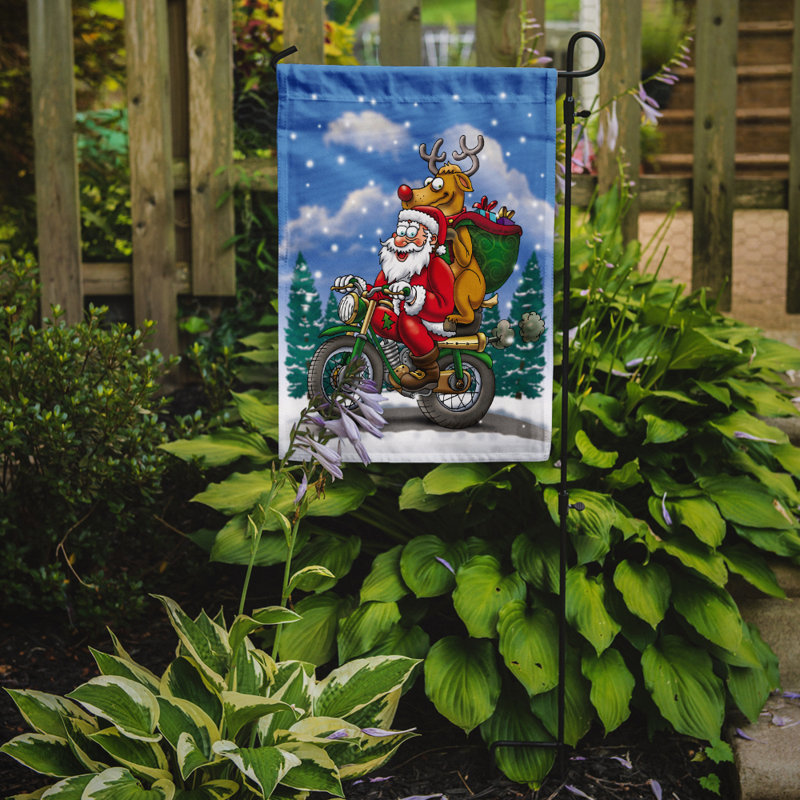 Catharina Double Sided Polyester Christmas Garden Flag, 15" H  x 11" W