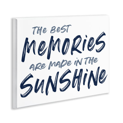 Memories Made In Sunshine Wall Plaque, design by Lettered and Lined