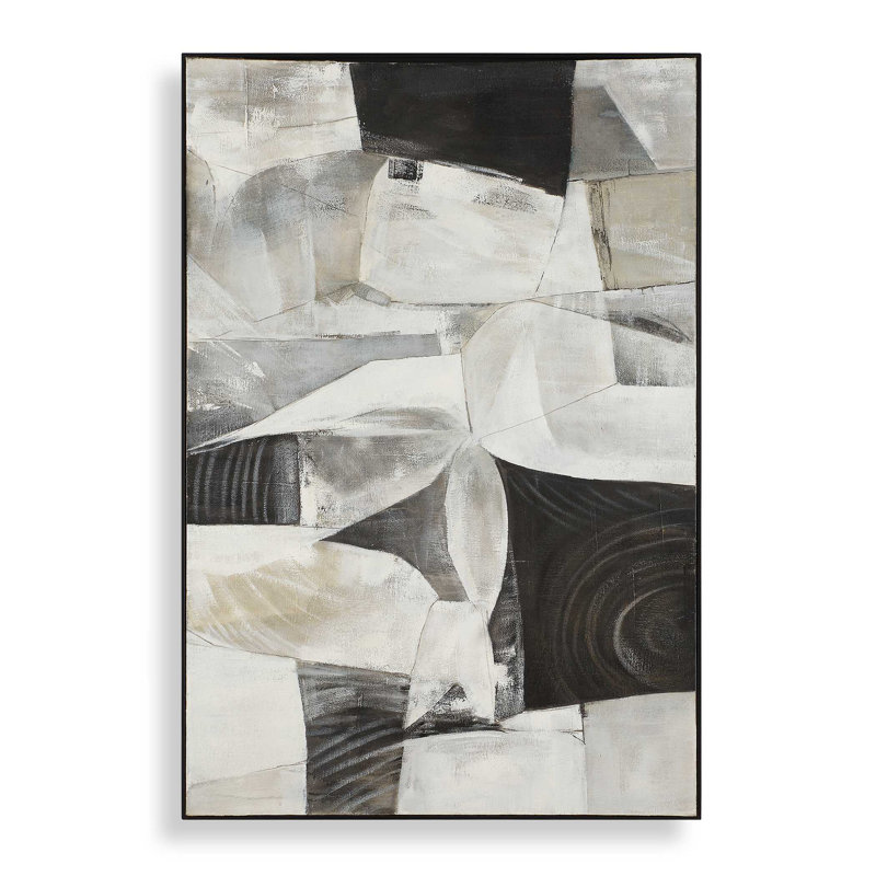 «Uttermost F pliant Time», art abstrait encadré
