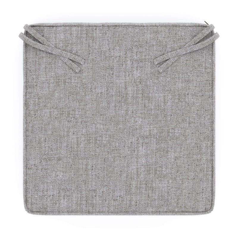 Outdoor Sunbrella® Seat Cushion, Canvas Granite Sunbrella® Canvas, 17" W x 17" D
