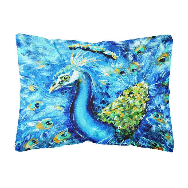 Coussin décoratif d’intérieur/d’extérieur peacock
