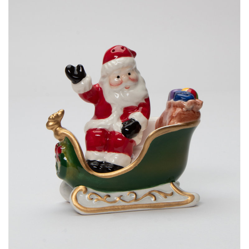 Ensemble de père Noël avec traîneau sel et poivre The Holiday Aisle Samoset