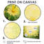 «Country Charm Sunrise Daisy Glow I» - impression murale marguerites-120415020-120415018-120415023