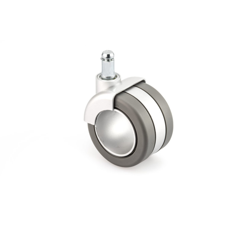 Caster, Metalic Gray/Matte Gray