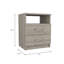 Table de chevet, deux tiroirs, une tablette