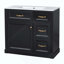 Meuble-lavabo de salle de bain avec lavabo, armoire avec 4 tiroirs, porte à fermeture en douceur et tablette réglable, lavabo en céramique, meuble-lavabo moderne pour l'organisation de la salle de bain-936644177-936644181