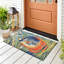 Tapis intérieur / extérieur bleu touffeté à la main Hemsworth-147039441