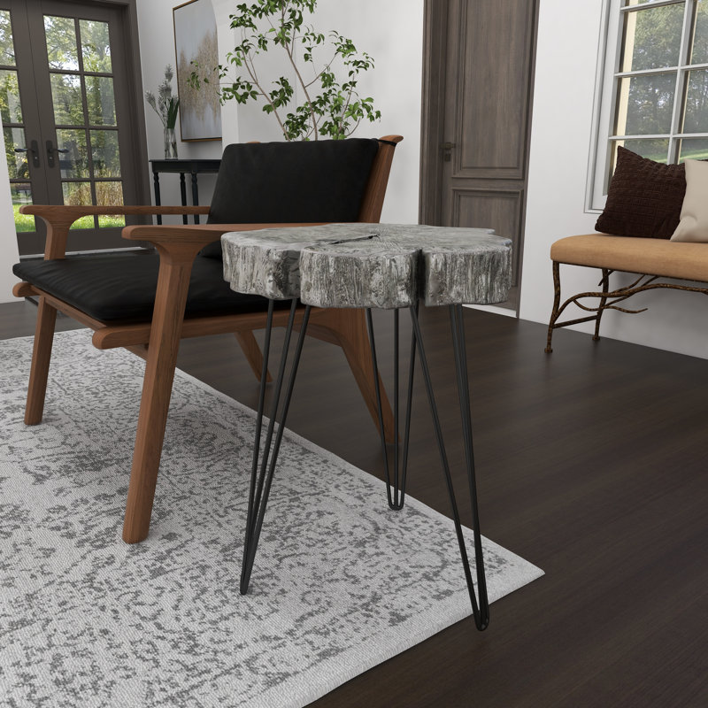 Table d'appoint Calne, gris
