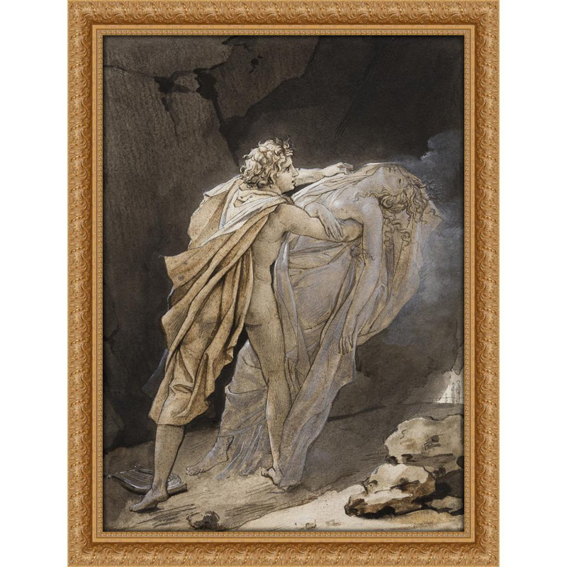 Orphée tente de conserver Eurydice (vers 1791), H 32 po x l 25 po
