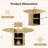Modern Extendable Dining Table for 4-6 People with Hidden Storage, Foldable Oval Tabletop & Wood Grain Finish-1249319822