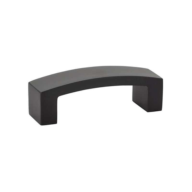 Bauhaus 3" Center to Center Arch Pull, 3", Flat Black