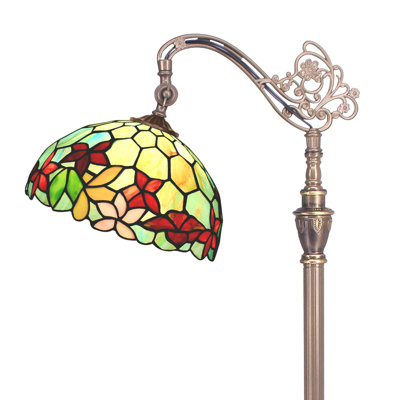 Bacchi 67'' Bronze Arched Floor Lamp Set