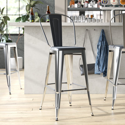 Counter Stool with Metal Frame