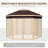 1 Ft. W x 1 Ft. D Steel Pop-Up Gazebo