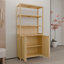 Armoire de rangement en bambou pour salle de bain, 164,77 cm, style rustique moderne, organisateur pour la maison