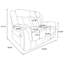 Causeuse inclinable 56,69 po-116533577