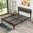 Bloomington Metal Platform Bed with Headboard-1001268078-1001268064