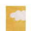 Hand Knotted Cotton Abstract Area Rug in Yellow/White