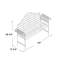 Banc de jardin en fer Ezio Chippendale