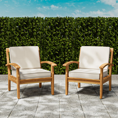 Laurent Acacia Outdoor Lounge Chair by Red Barrel Studio