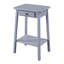 Table de bout grise avec tablette inférieure