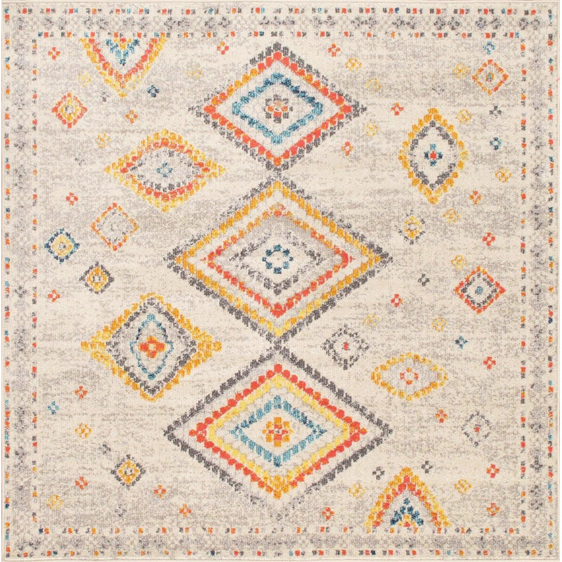 Tapis carré carré 6 pi x 6 pi Rundall