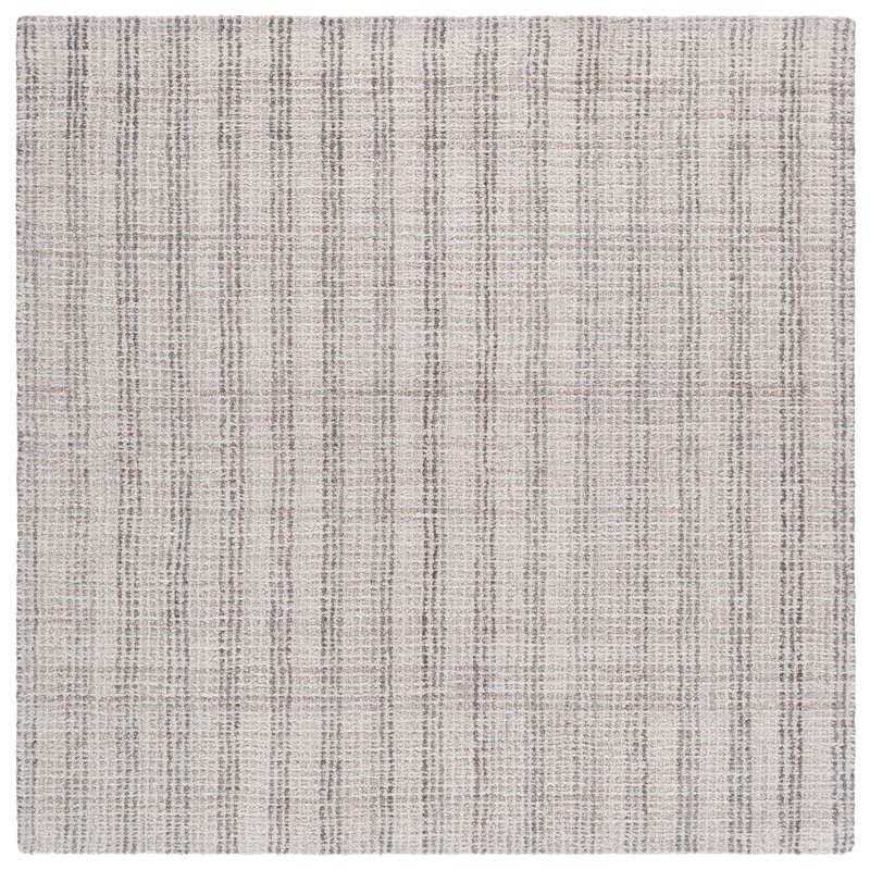 Renewal 255 Hand Tufted Performance Striped Rug, Square 6'