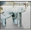 Ensemble de tables basses bleu gris et marbre naturel-49673867-49673866