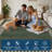 Easy Jute Rug Modern Bordered Indoor Outdoor Rug for Patio Non-Slip No Shed Carpet for Dining Room Backyard Office-1523181672-1523181665