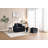 Upholstered Chaise Lounge Sofa With Movable Ottoman