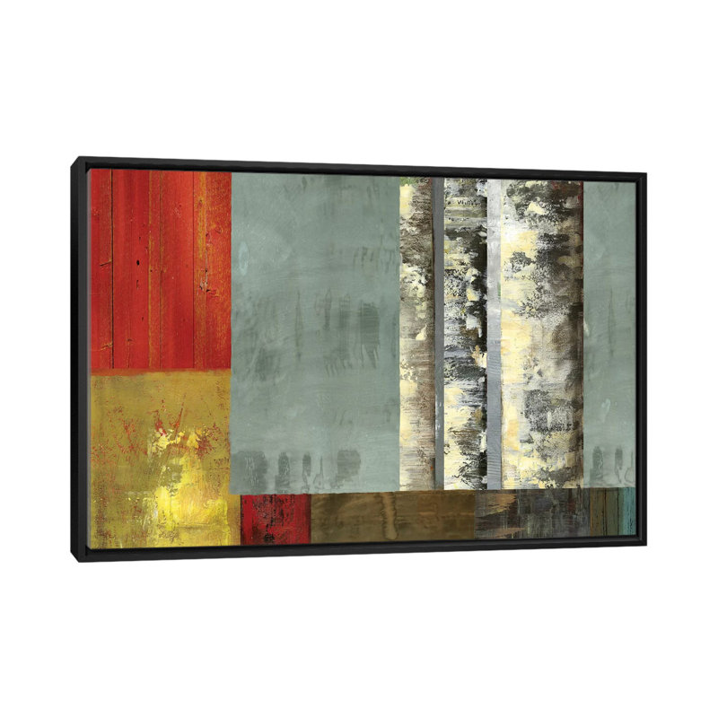 « silver creek », impression sur toile, H 18 po x l 26 po x P 1,5 po, Toile avec cadre noir, Pas de tapis
