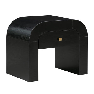 66cm W Solid + Manufactured Wood Bedside Table
