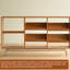 Bibliothèque tout en bois massif