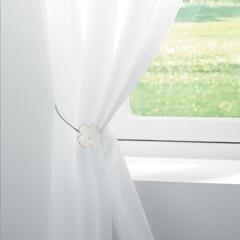Embrasse de rideau Nenuphar, blanc