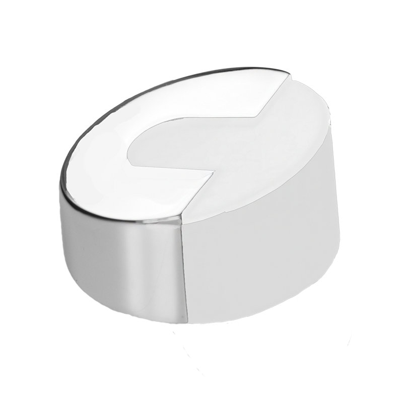 Stainless Steel Floor Mount Stop, Satin Stainless Steel