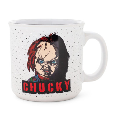 Tasse de camping en céramique Child's Play Chucky | Peut contenir 20 onces
